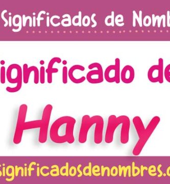 Significado de Hanny