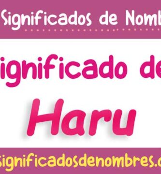 Significado de Haru