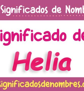 Significado de Helia