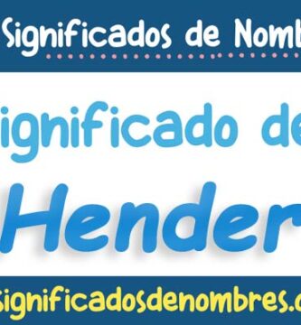 Significado de Hender