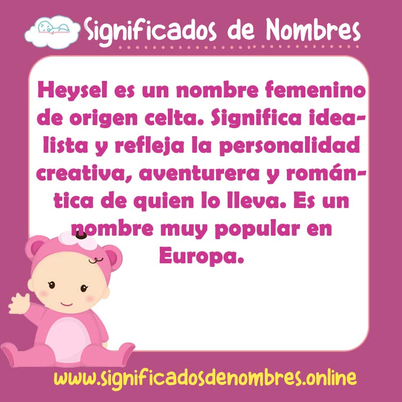Significado y origen del nombre Heysel