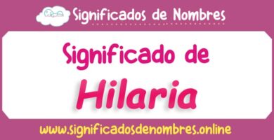 Significado de Hilaria