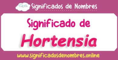 Significado de Hortensia
