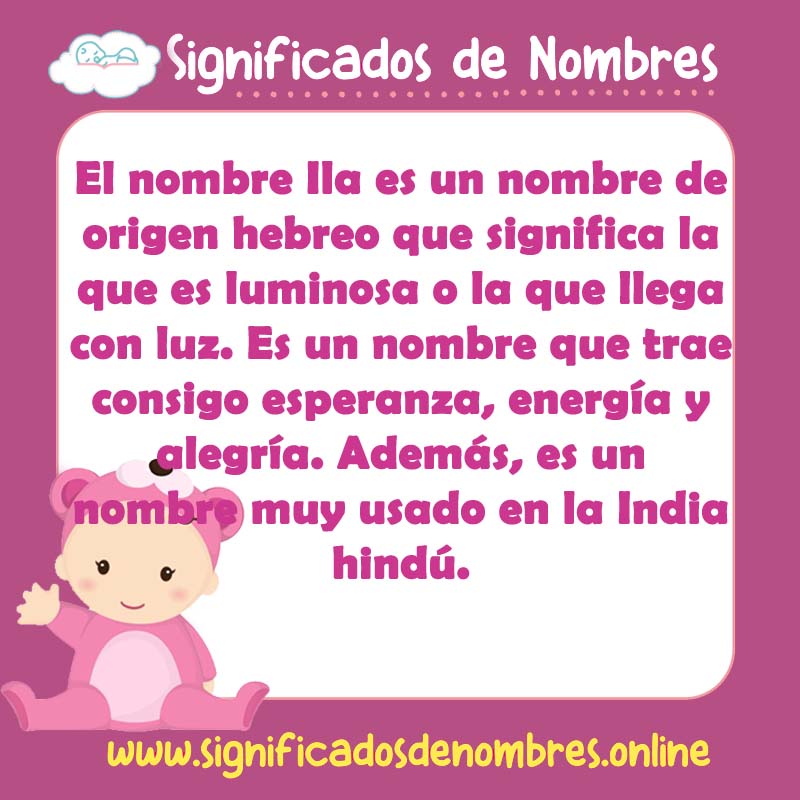 Significado y origen del nombre Ila