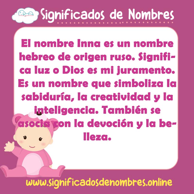 Significado y origen del nombre Inna