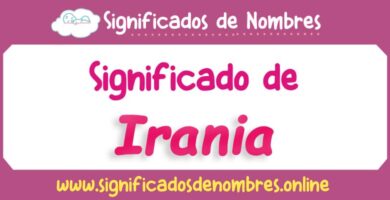 Significado de Irania