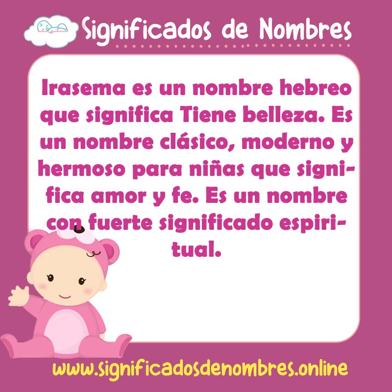 Significado y origen del nombre Irasema