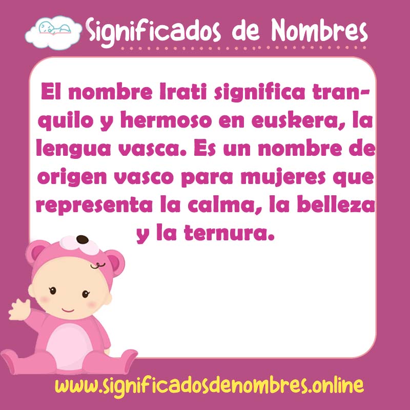 Significado y origen del nombre Irati