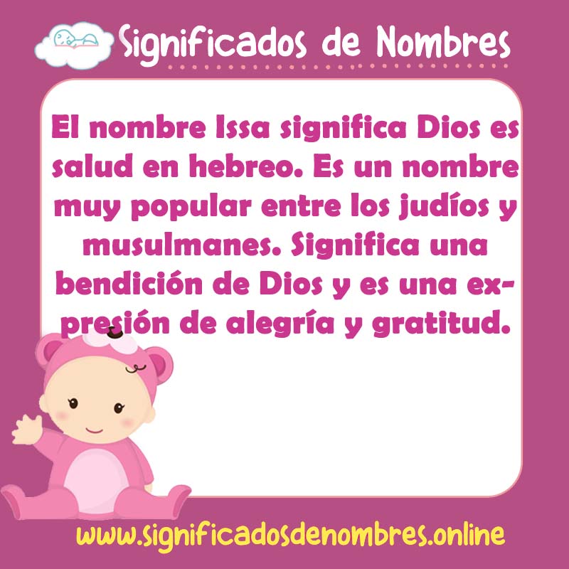 Significado y origen del nombre Issa