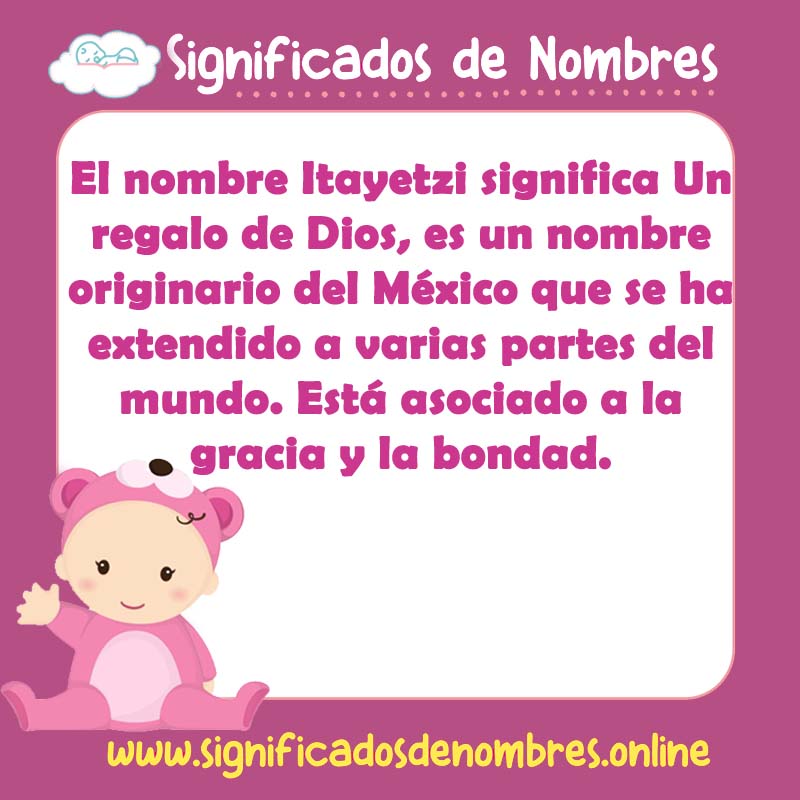 Significado y origen del nombre Itayetzi