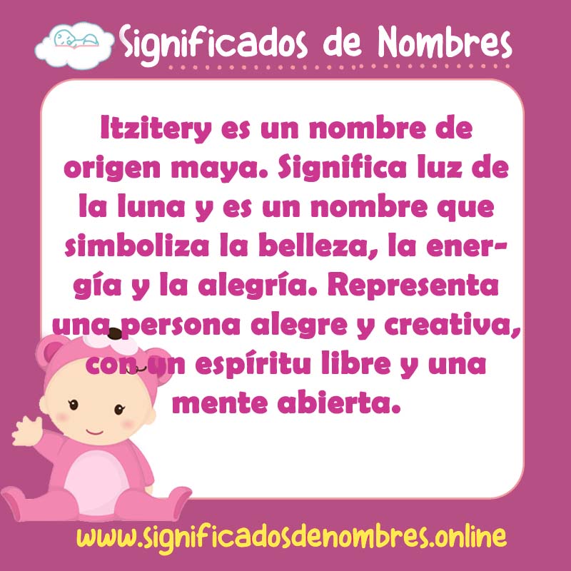 Significado y origen del nombre Itzitery