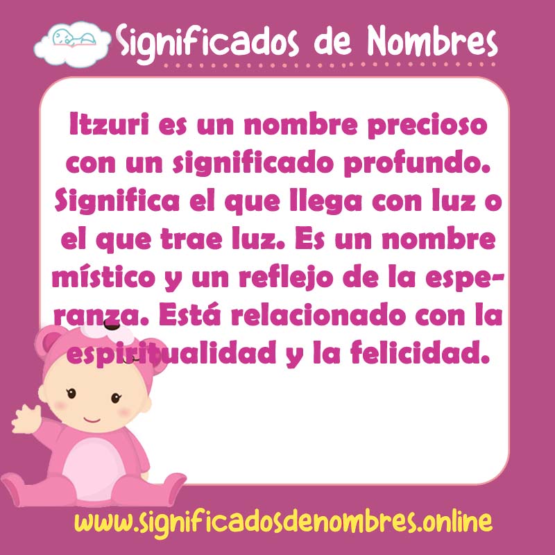 Significado y origen del nombre Itzuri