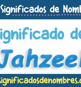 Significado de Jahzeel