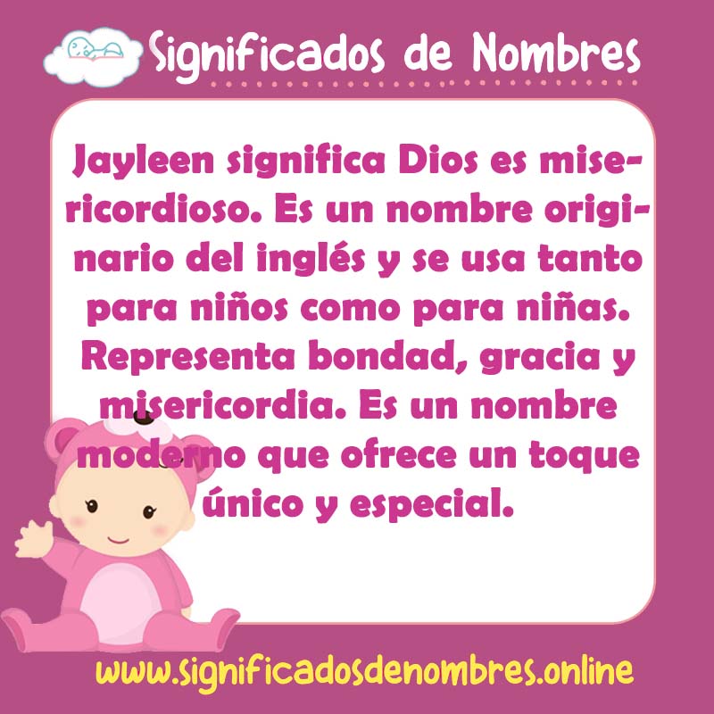 Significado y origen del nombre Jayleen