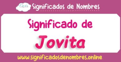 Significado de Jovita