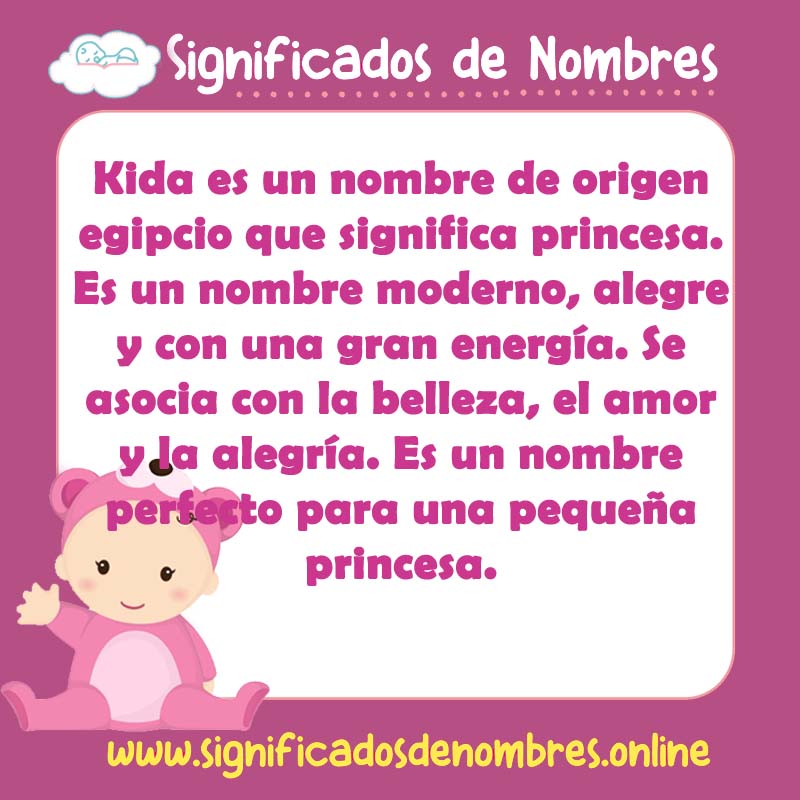 Significado y origen del nombre Kida