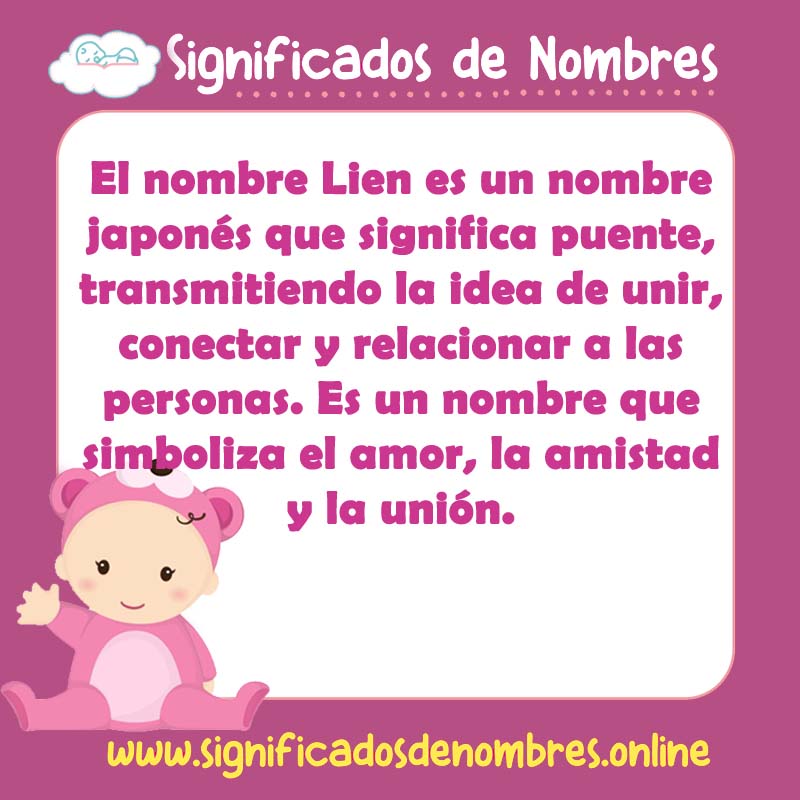 Significado y origen del nombre Lien
