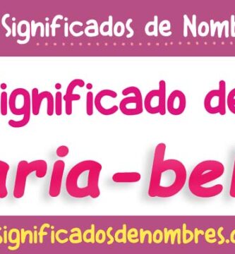Significado de Maria Belen