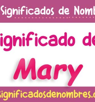 Significado de Mary