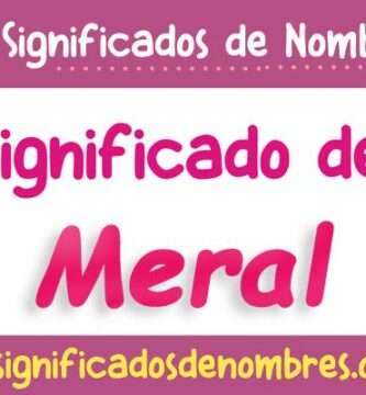 Significado de Meral