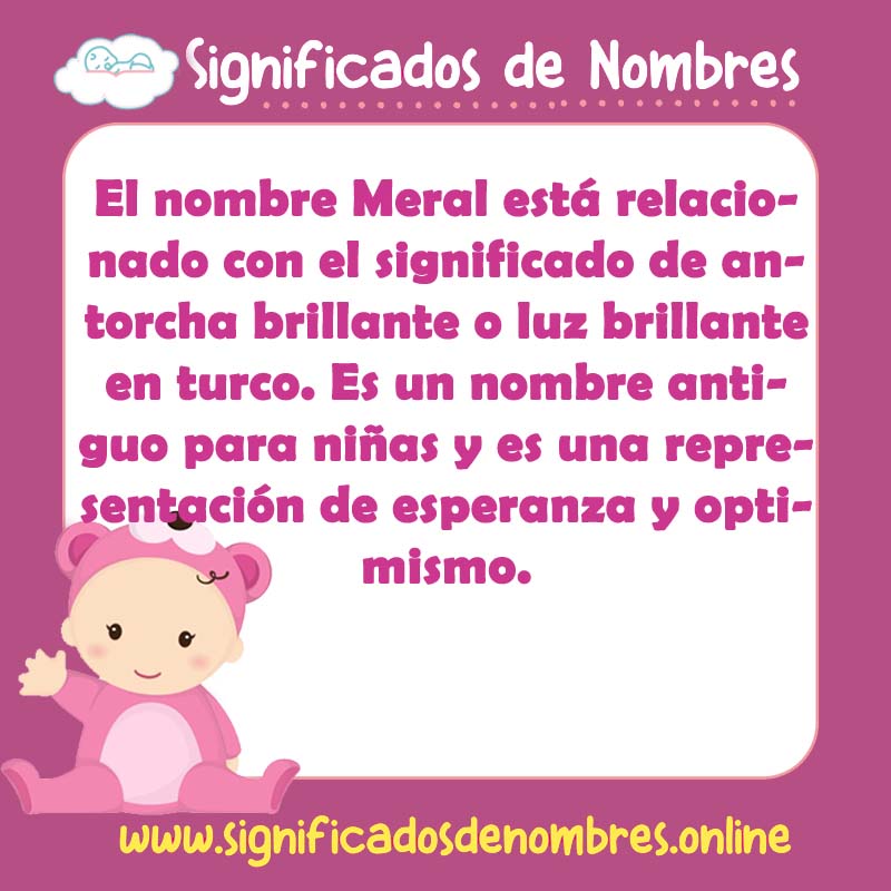 Significado y origen del nombre Meral