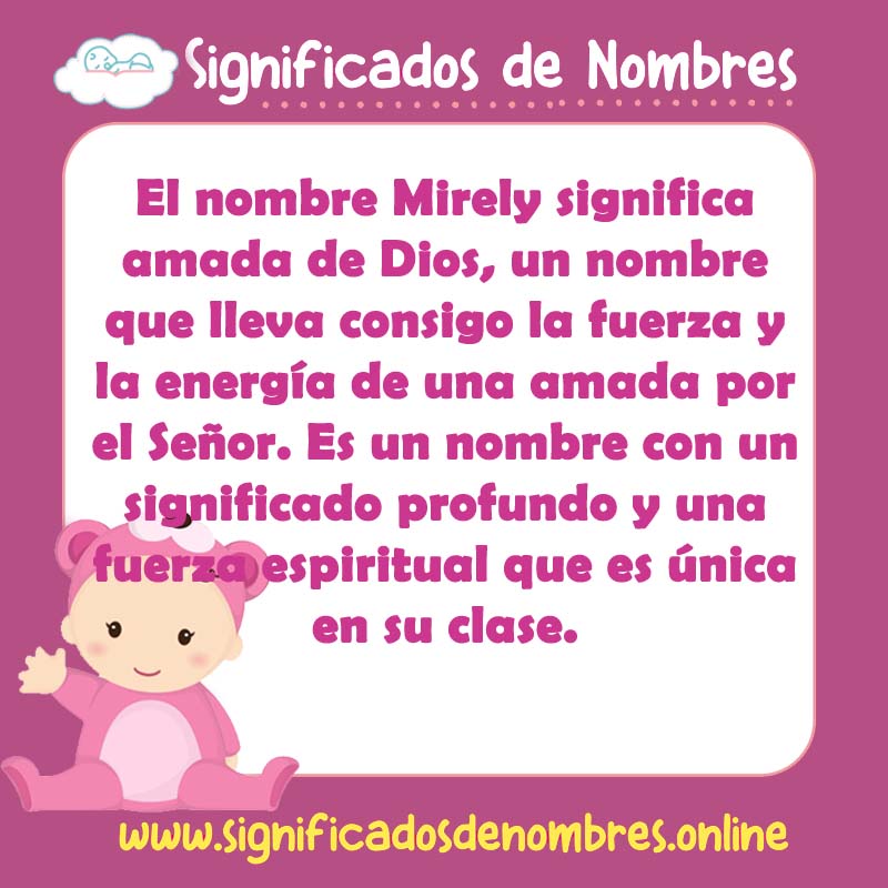 Significado y origen del nombre Mirely