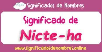 Significado de Nicte Ha