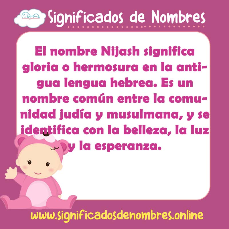 Significado y origen del nombre Nijash