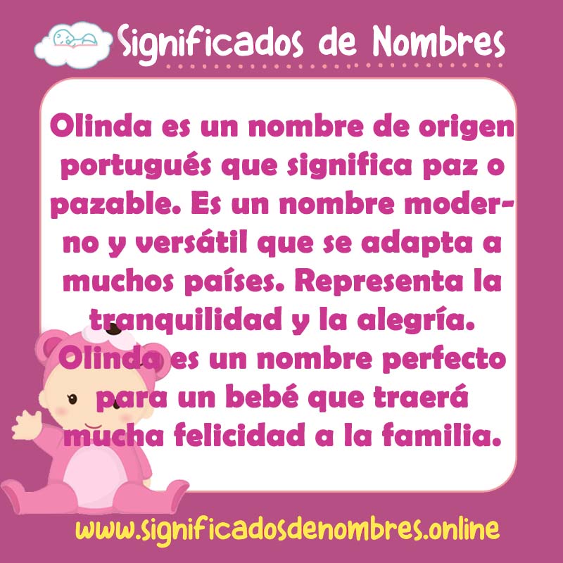 Significado y origen del nombre Olinda