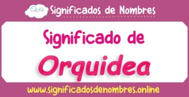 Significado de Orquidea