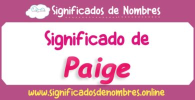 Significado de Paige