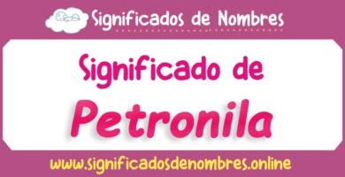 Significado de Petronila