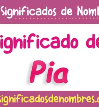 Significado de Pia