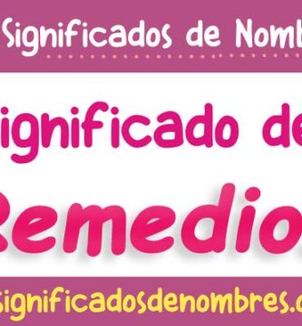 Significado de Remedios