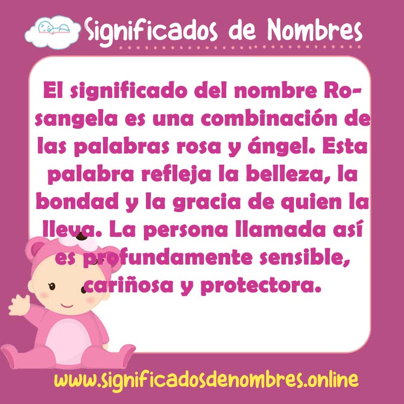 Significado y origen del nombre Rosangela