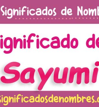 Significado de Sayumi