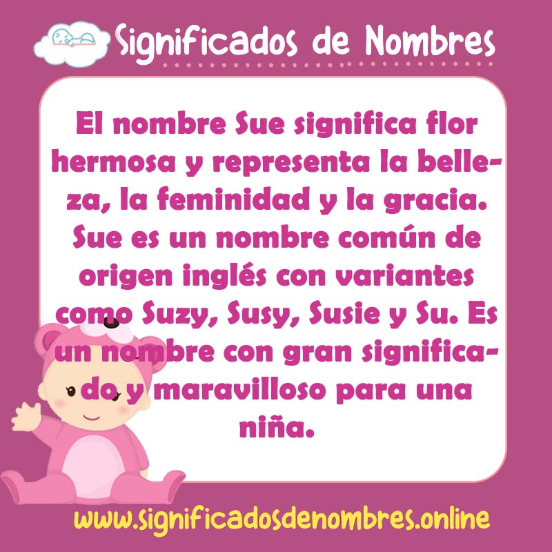 Significado y origen del nombre Sue