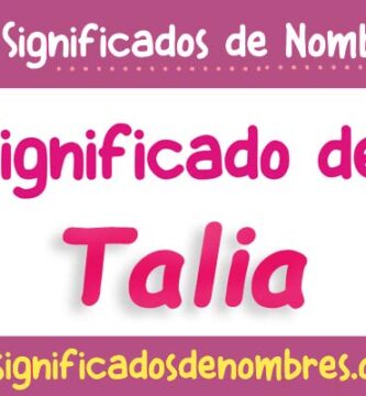Significado de Talia