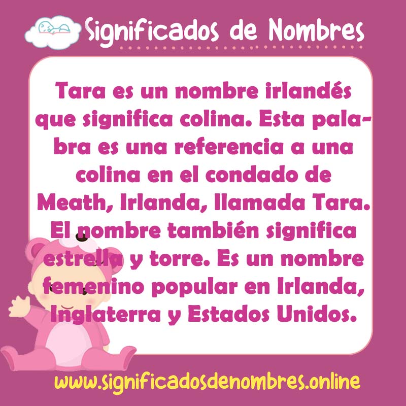 Significado y origen del nombre Tara