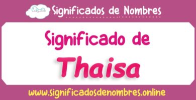 Significado de Thaisa