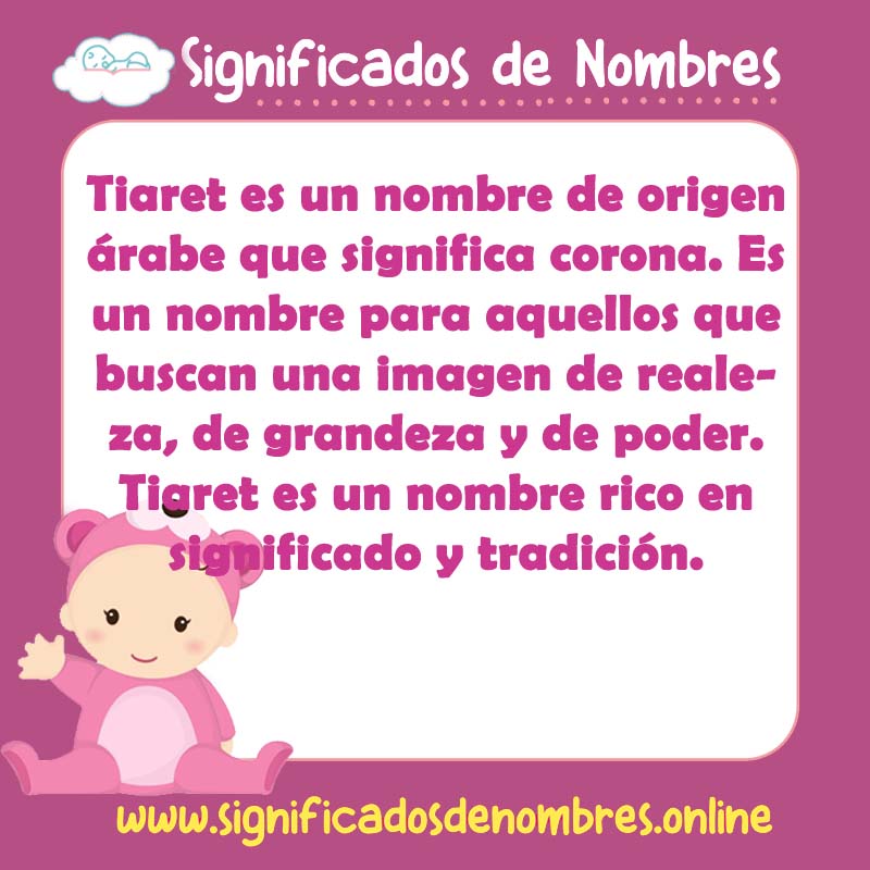 Significado y origen del nombre Tiaret