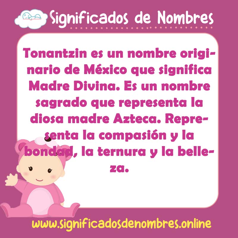 Significado y origen del nombre Tonantzin