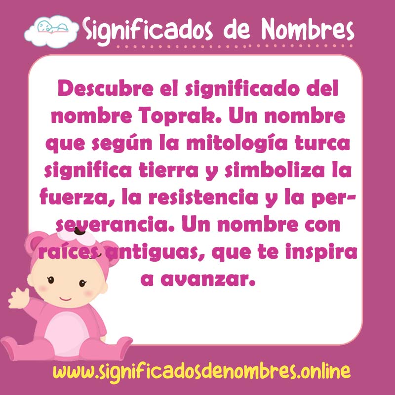 Significado y origen del nombre Toprak