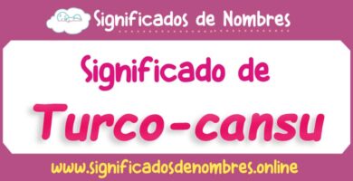 Significado de Turco Cansu
