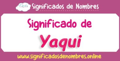 Significado de Yaqui