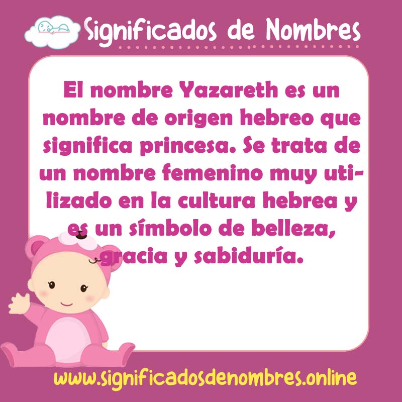 Significado y origen del nombre Yazareth