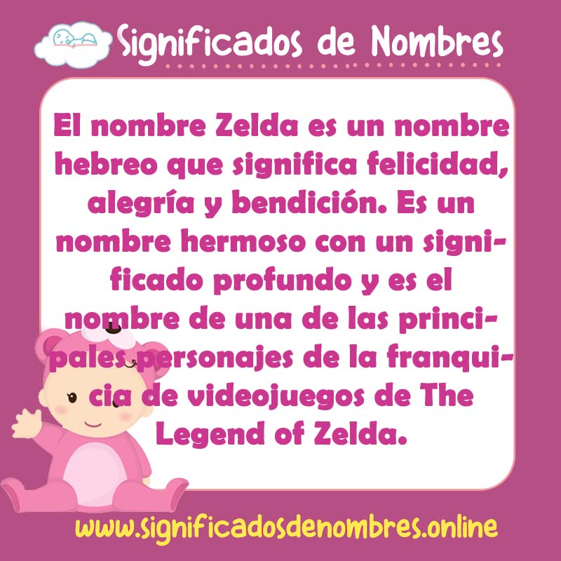 Significado y origen del nombre Zelda