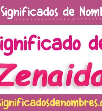Significado de Zenaida