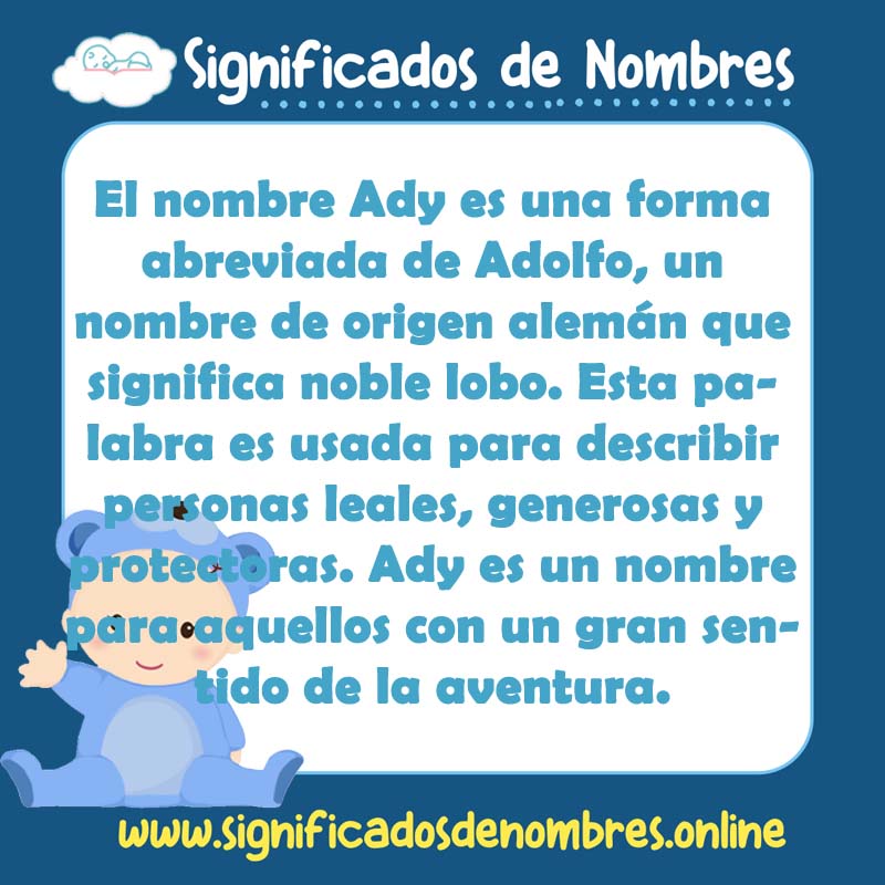 Significado y origen del nombre Ady