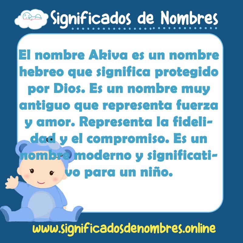 Significado y origen del nombre Akiva